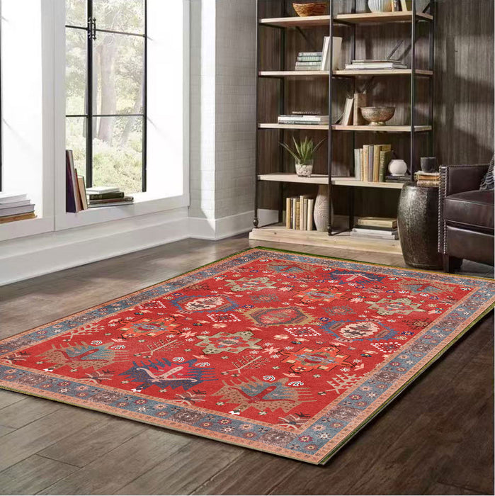 Serapi Collection Area Rug Ultra Soft Washable Rug, Non Slip Area Rug Indoor, Stain Resistant Rugs for Living Room Bedroom Vintage Home Decor