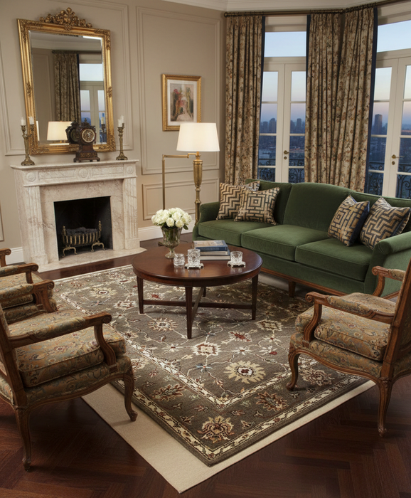 Persian-Inspired. Modern Defined. Turkish Made Rug, size 5" x 7' 6"