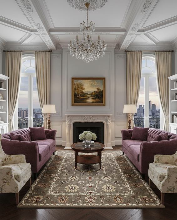 Persian-Inspired. Modern Defined. Turkish Made Rug, size 5" x 7' 6"