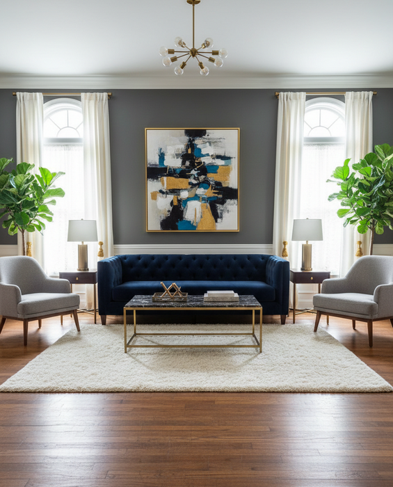 Persian-Inspired. Modern Defined. Turkish Made Rug, size 5' 2" x 7' 2"