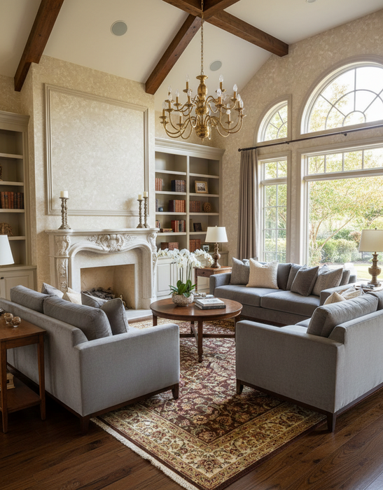 Persian-Inspired. Modern Defined. Turkish Made Rug, size 5' 5" x 7' 7"