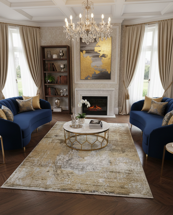 Persian-Inspired. Modern Defined. Turkish Made Rug, size 5' 1" x 7' 7"