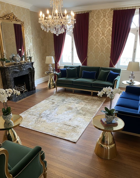 Persian-Inspired. Modern Defined. Turkish Made Rug, size 5' 1" x 7' 7"