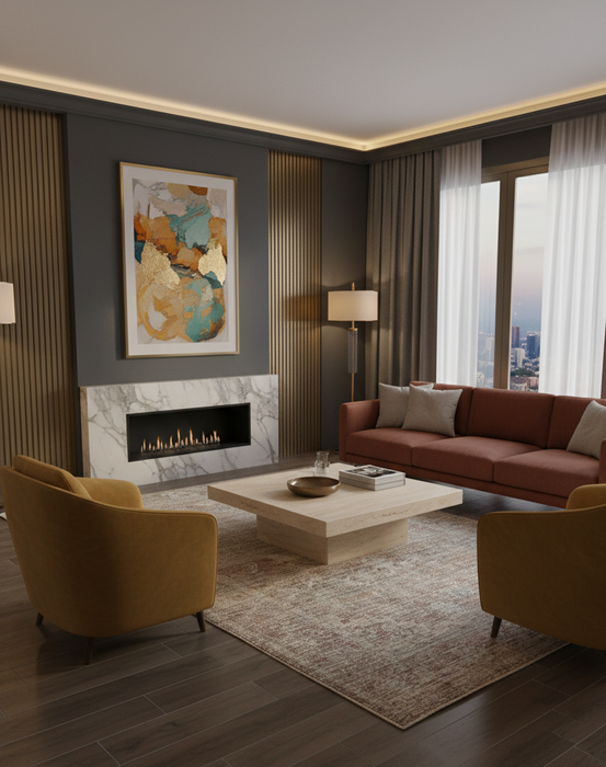 Persian-Inspired. Modern Defined. Turkish Made Rug, size 5' 2" x 7' 7"