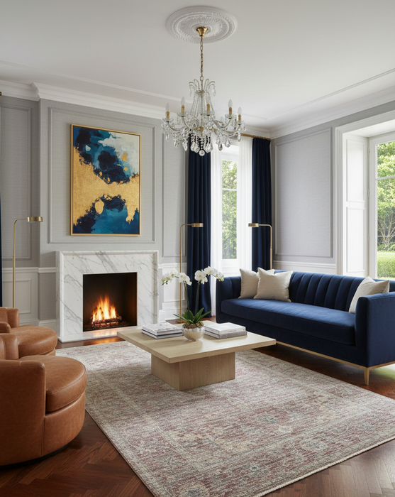 Persian-Inspired. Modern Defined. Turkish Made Rug, size 5' 2" x 7' 7"
