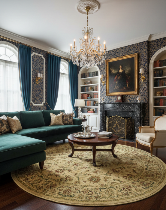 Persian-Inspired. Modern Defined. Turkish Made Rug, size  5' 4" x 5' 4"