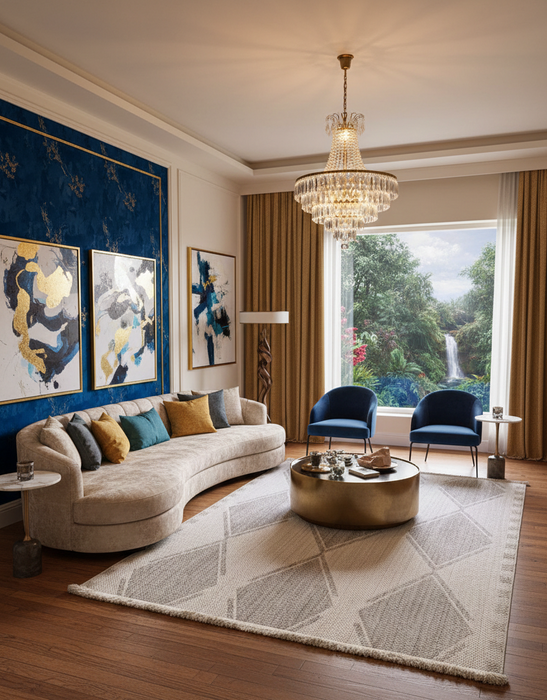 Persian-Inspired. Modern Defined. Turkish Made Rug, size 5' 4" x 7' 8"