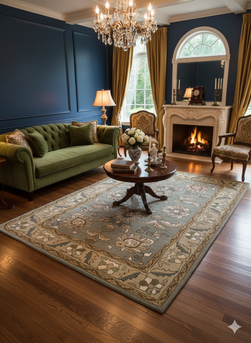 Persian-Inspired. Modern Defined. Turkish Made Rug, size 5" x 8"
