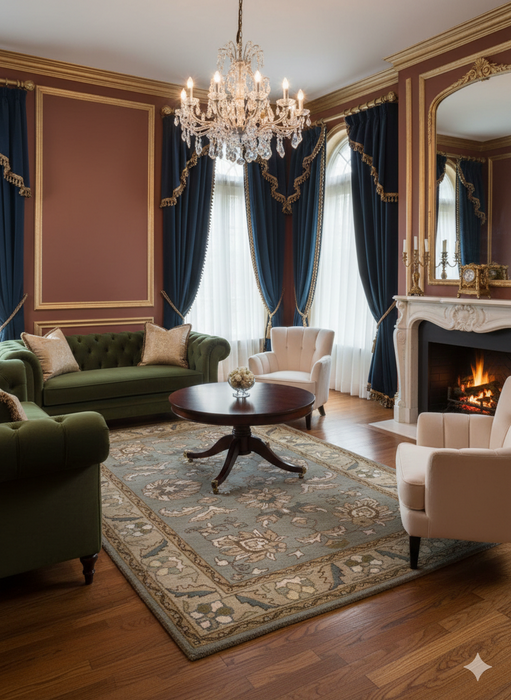 Persian-Inspired. Modern Defined. Turkish Made Rug, size 5" x 8"
