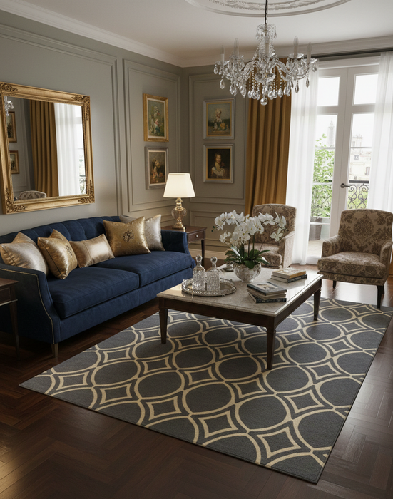 Persian-Inspired. Modern Defined. Turkish Made Rug, size 5" x 7' 6"