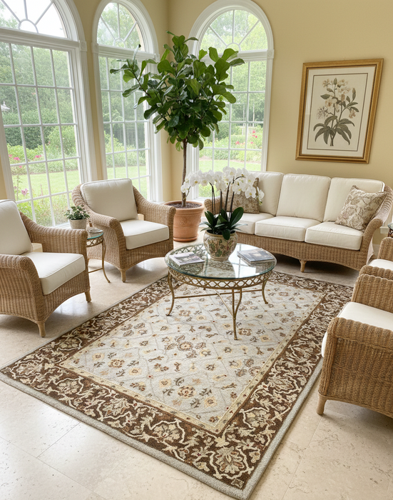 Persian-Inspired. Modern Defined. Turkish Made Rug, size 5" x 7' 6"