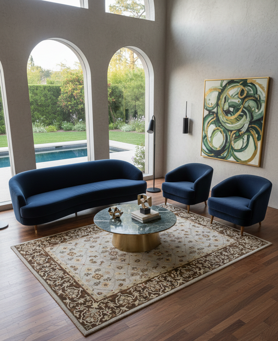 Persian-Inspired. Modern Defined. Turkish Made Rug, size 5" x 7' 6"