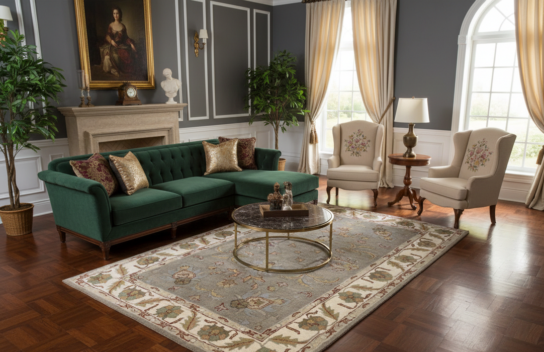 Persian-Inspired. Modern Defined. Turkish Made Rug, size 5" x 7' 9"