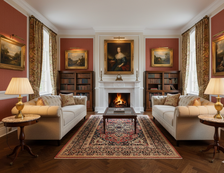 Timeless Beauty, Woven by Hand. Antique Persian lilihal Rug, size 4' 7" x 6' 7"  (F)