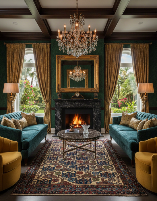 Timeless Beauty, Woven by Hand. Antique Persian Afshar Rug, size 5' 2" x 6' 2"  (F)