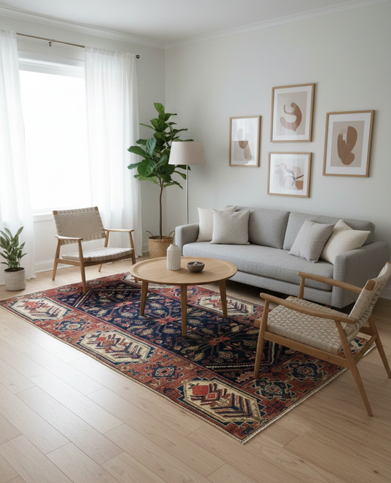 Genuine Handmade Antique Kazak Rug ( B)