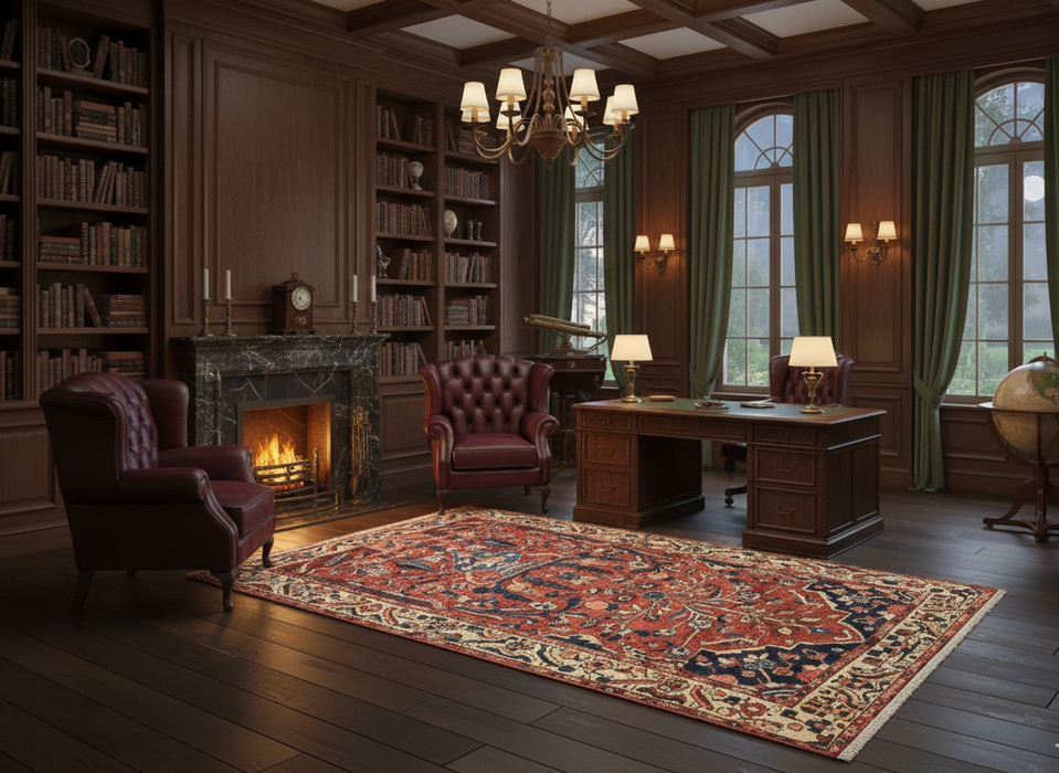 Timeless Beauty, Woven by Hand. Antique Persian Bakhtiar Rug, size 4' 5" x 6' 6"  (F)