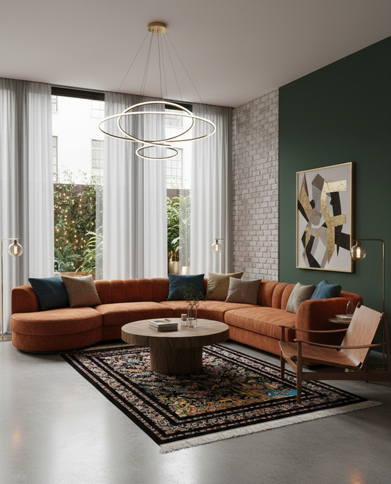 Exquisite 100% Silk Persian Design Rug – Elegant and Luxurious, size 4" x 6" (H)