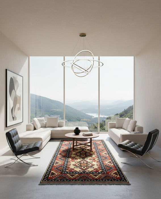 Terkaman Tribal Afghan Oriental Rug, size 3' 10" x 6' 5"