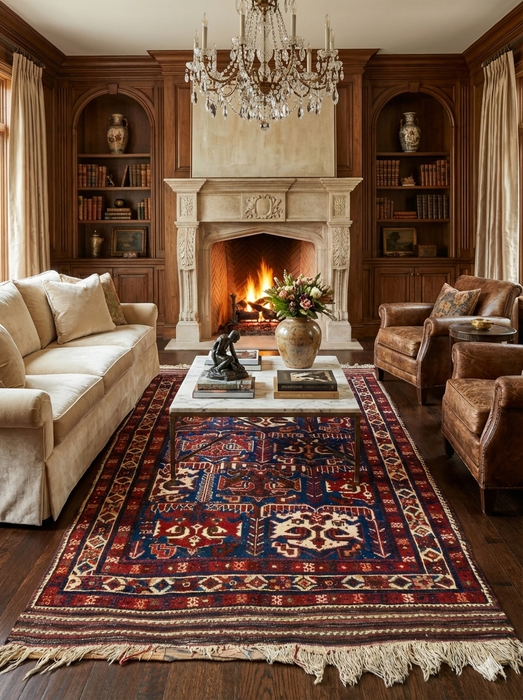 Timeless Beauty, Woven by Hand. Antique Persian Rug, size 4" x 6" ( F)