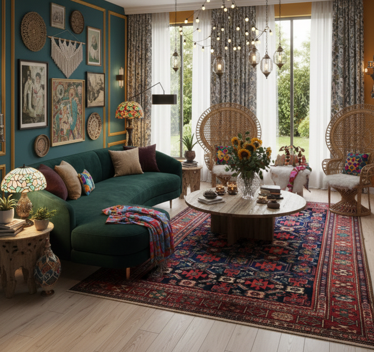 Timeless Beauty, Woven by Hand. Antique Persian Rug, size 4" x 6' 10" (F)