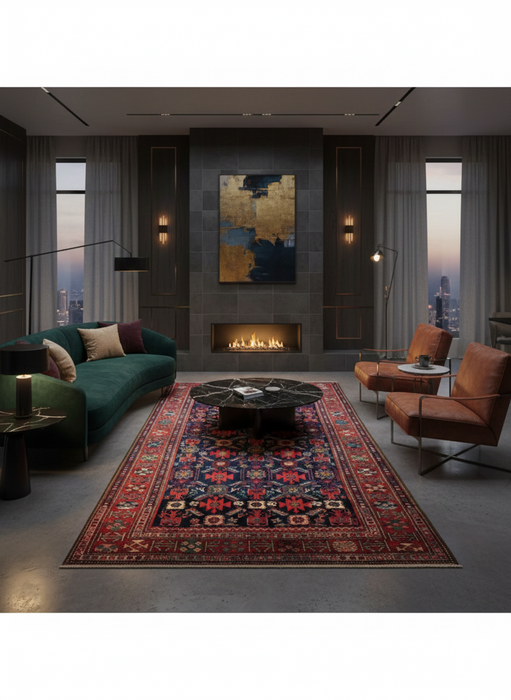 Timeless Beauty, Woven by Hand. Antique Persian Rug, size 4" x 6' 10" (F)