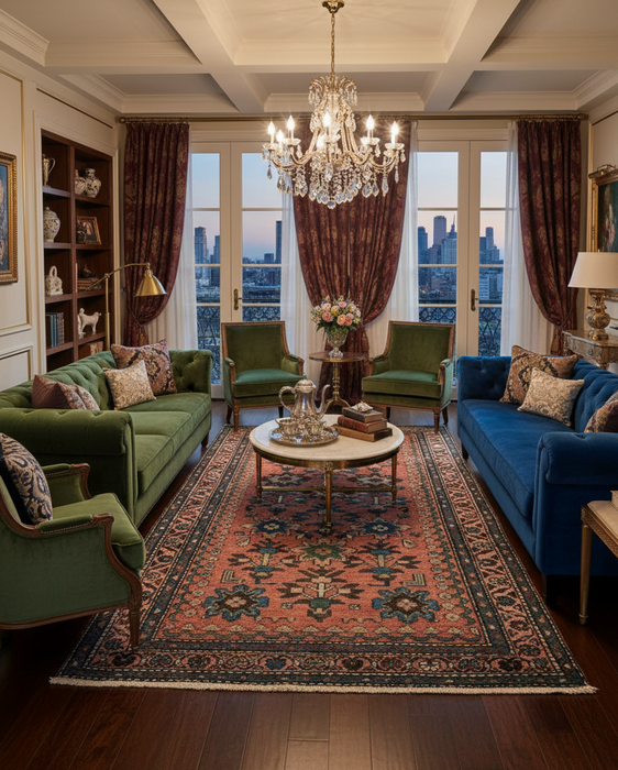 Timeless Beauty, Woven by Hand. Antique Persian Rug, size 3' 2" x 6' 5" (F)