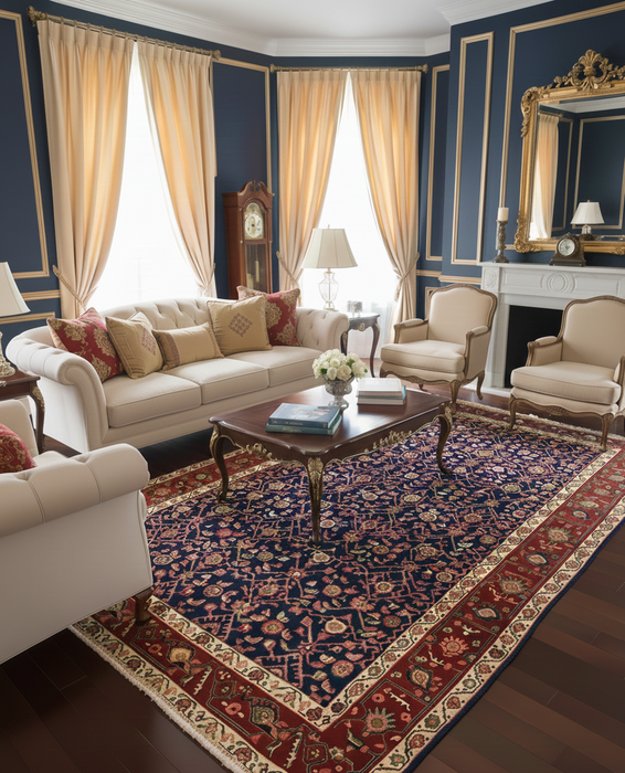Timeless Beauty, Woven by Hand. Antique Persian Hamadan Rug, size 4' 3" x 6"(F)