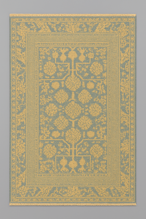 Khotan Pomegranate design Oriental Rug, size 4' x 6'