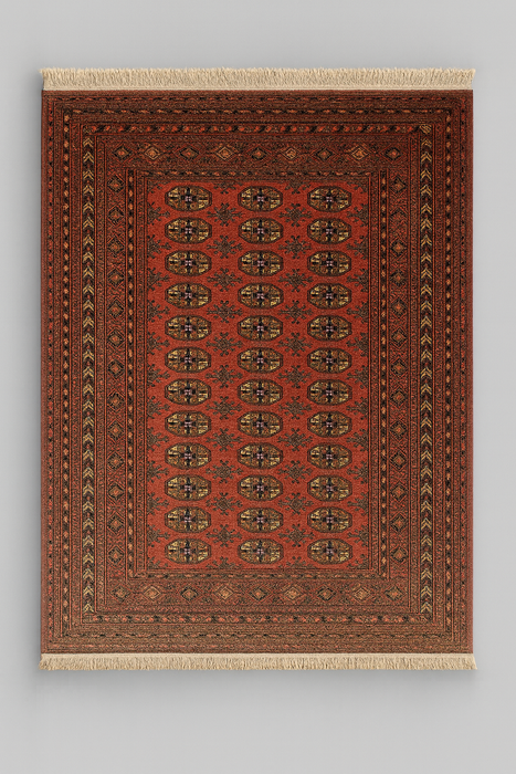 Hand-Knotted Pakistani Bokhara Rug – 100% Wool, size 4' 2" x 6"