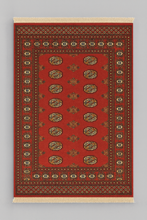 Hand-Knotted Pakistani Bokhara Rug – 100% Wool, size 4' 2" x 6"