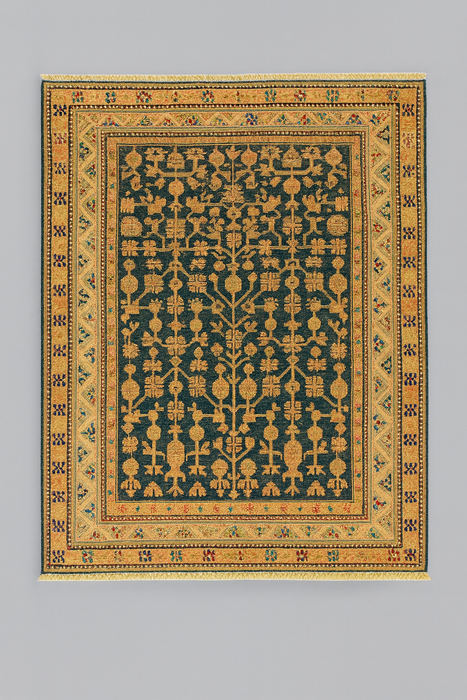 Antique Khotan Samarkand Rug, circa 1910's, size 4' 6" x 8"