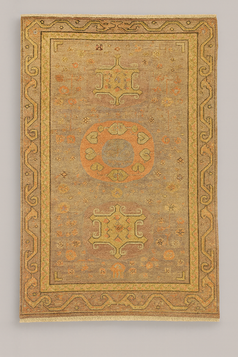 Antique Khotan Samarkand Rug, circa 1910's, size 4' 9" x 9' 9"