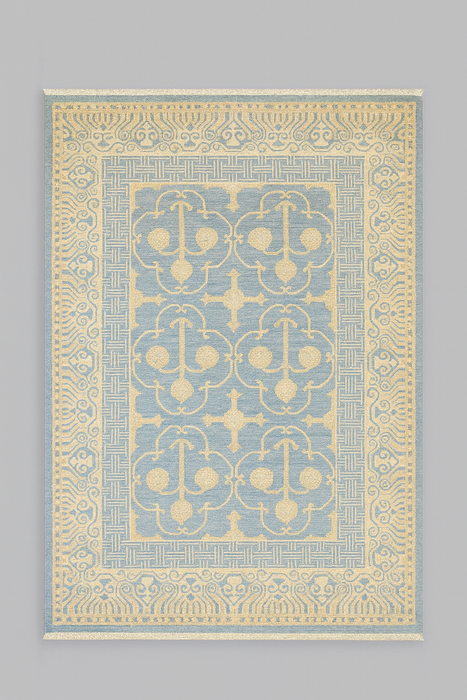 Khotan Pomegranate design Oriental Rug, size 5" x 7" (D)