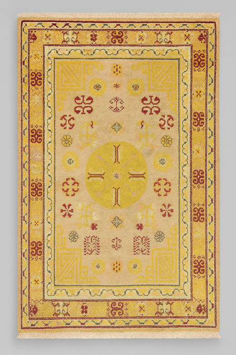 Antique Khotan Samarkand Rug, circa 1910's, size 4' 9" x 8' 9"