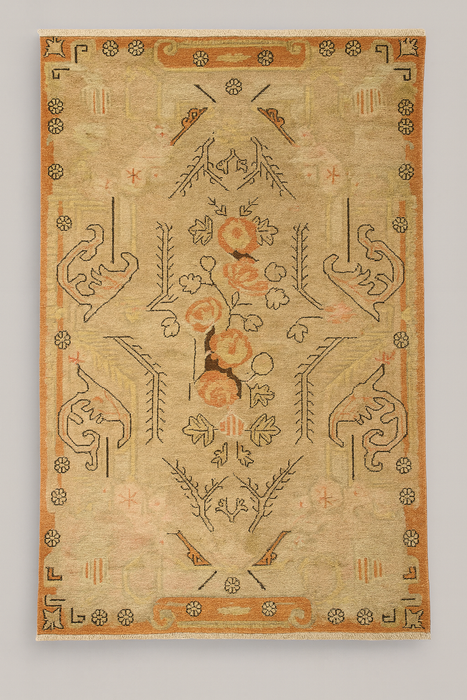 Antique Khotan Samarkand Rug, circa 1910's, size 5" x 8' 9"