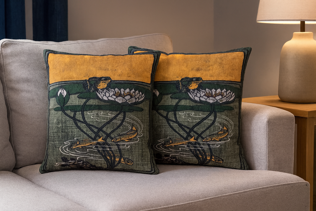 Exquisite Luxury Arts & Crafts Sofa Cushions – 1920s Design