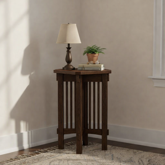 Mission Spindle Side Table / Plant Stand