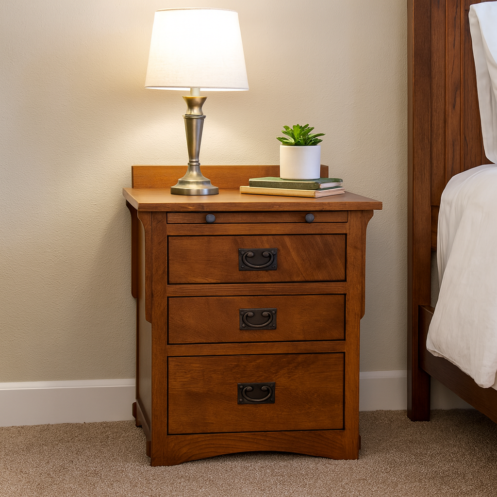 Buy Mission Crofter 3 Drawer Nightstand - Michael's Cherry (MC-A