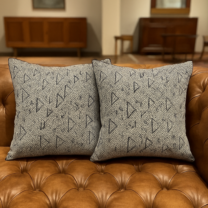 Black & White Geometric Accent Cushion
