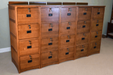 Mission Solid Oak 4 Drawer File Cabinet