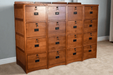 Mission Solid Oak 4 Drawer File Cabinet