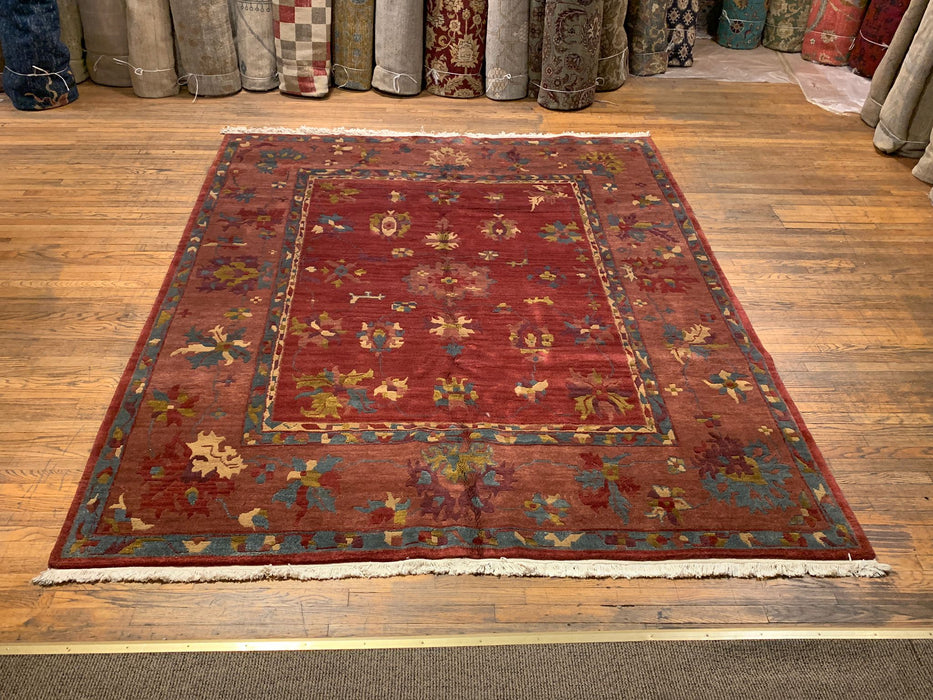 Sultanabad 100% wool Hand Made Rug - size 7' 9" x 9' 7" (P)