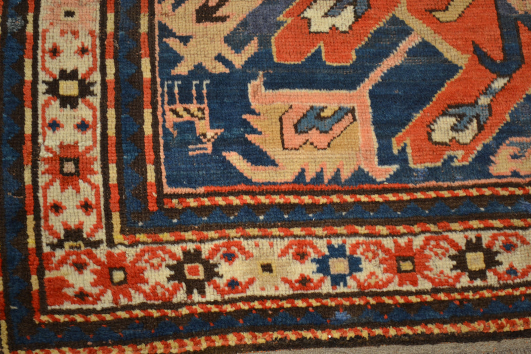 Layaway Antique Caucassion Kazak / Oriental Rug 4'8" x 7'9"