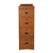 Mission Solid Oak 4 Drawer File Cabinet