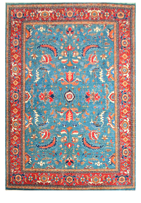 Ziggler Sulatanabad Oriental Rug, Blue, size 8' x 9'10"