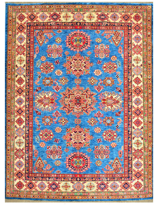 Kazak 100% wool Oriental Rug, size 5' x 6' 10"