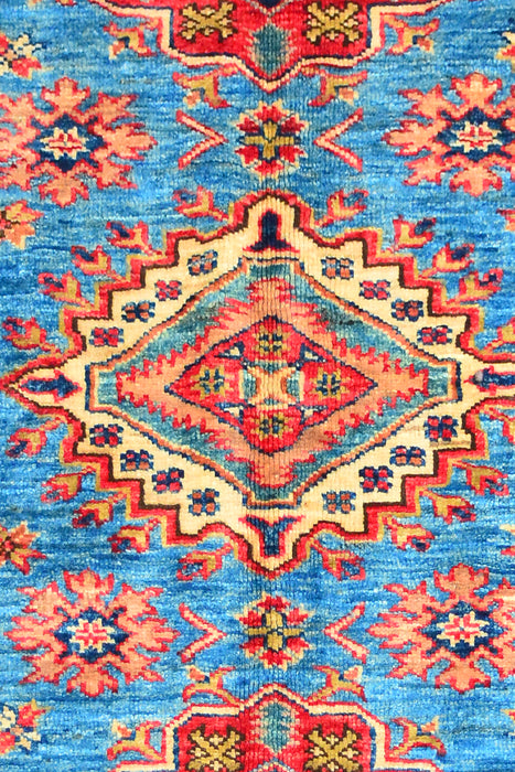 Kazak 100% Wool Oriental Rug 3' 5" x 4' 8"