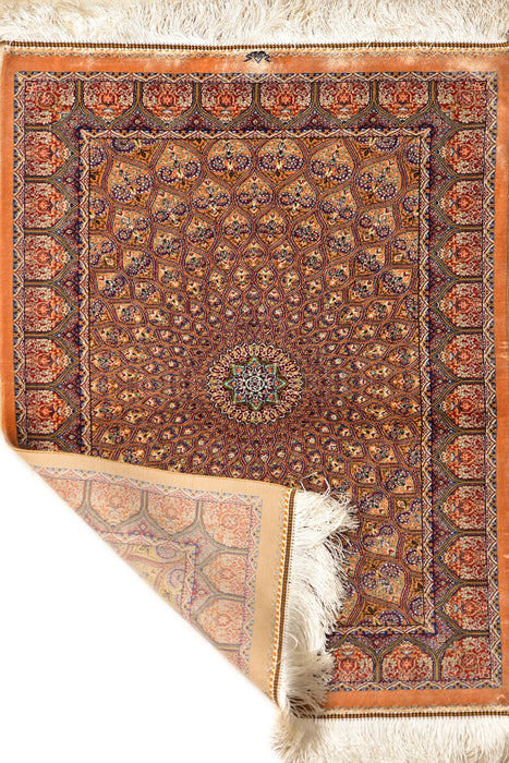 Agra Small 100% Silk Rug 2' x 3'