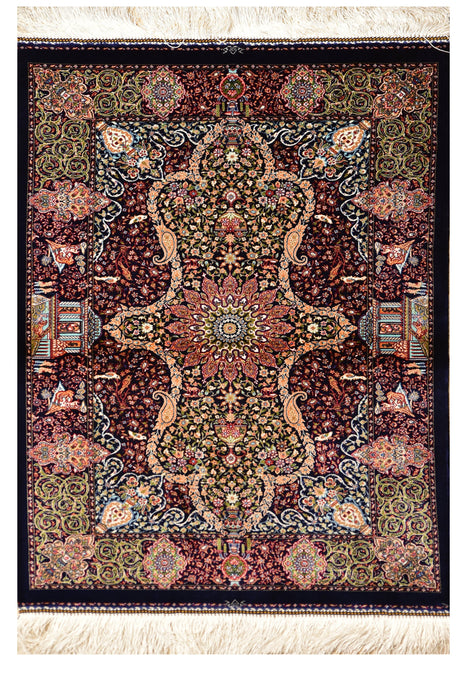 Royal Tabriz  Small 100% Silk Rug 2' x 3'